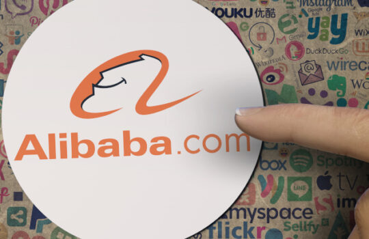 alibaba, social media stock photo