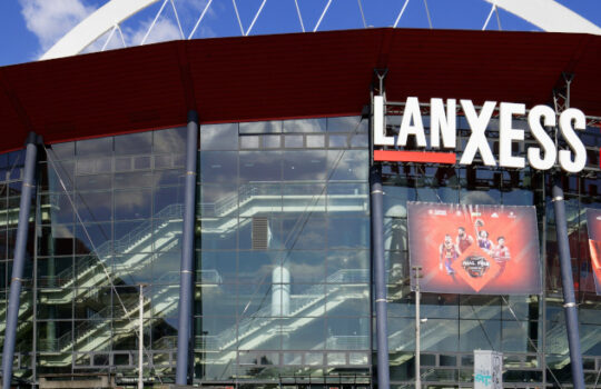 Cologne, Germany - May 31, 2021: Lanxess Arena event hall
