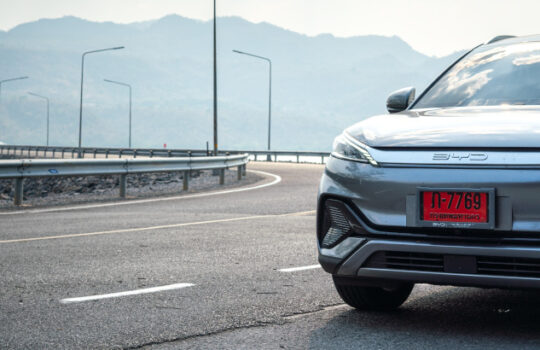 Thailand - March 2023 : BYD Atto 3, the new famous modern design