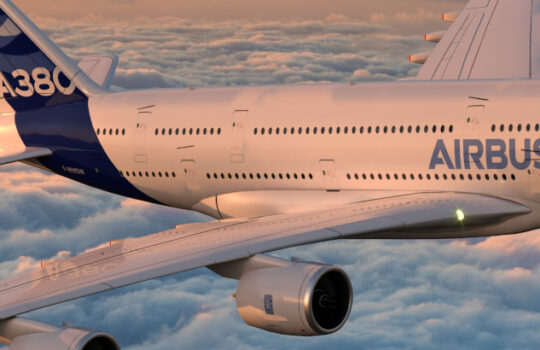 Airbus A380. The world's largest passenger aircraft