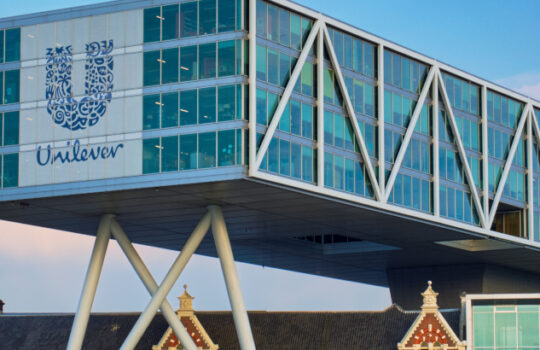 ROTTERDAM, NETHERLANDS - MAY 11, 2017: Unilever Bestfoods headquarters building De Brug (The Bridge) built over an existing historical factory from 1891 designed by architect Chris de Jonge