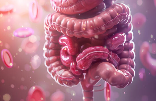 3D Illustration of Human Digestive System Large Intestine Anatomy