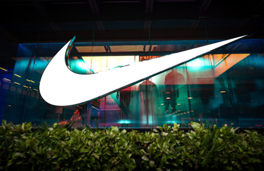 Bangkok / Thailand - June 2020 : Nike is opening the new shop that located at Siam Center shopping mall. The new shop is reprensenred as the Biggest flagship store in ASEAN region.