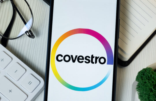 New York, USA - 11 June 2024: Covestro Logo on Phone Screen, Company Icon.