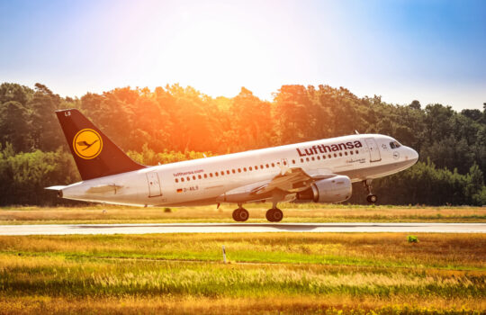 FRANKFURT,GERMANY: JUNE 22, 2017: Airbus A319 LUFTHANSA. Lufthansa, is the largest German airline and, when combined with its subsidiaries, also the largest airline in Europe