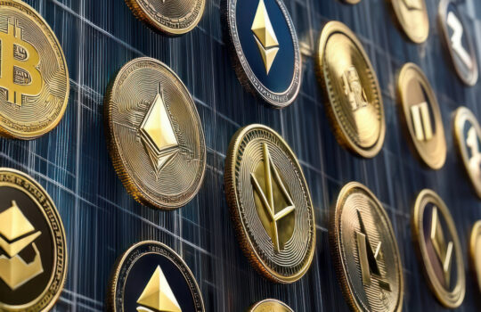 crypto currency business. bitcoin coin finance concept