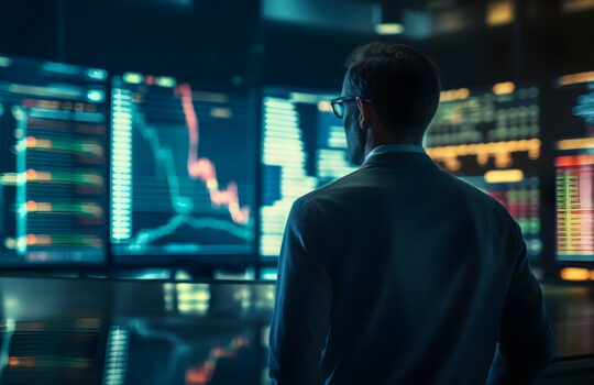Create varied stock portfolio rotate sectors to manage risks maximize returns. Concept Stock Portfolio Diversification, Risk Management, Sector Rotation, High Returns Strategy
