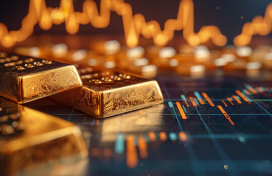 gold stock investment chart financial business wealth currency banking golden bar analysis rate concept.