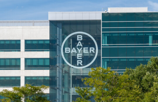 Whippany, New Jersey, USA - August 16, 2022: Bayer HealthCare U.S. headquarters in Whippany, New Jersey, August 16, 2022. Bayer AG is a German pharmaceutical company.