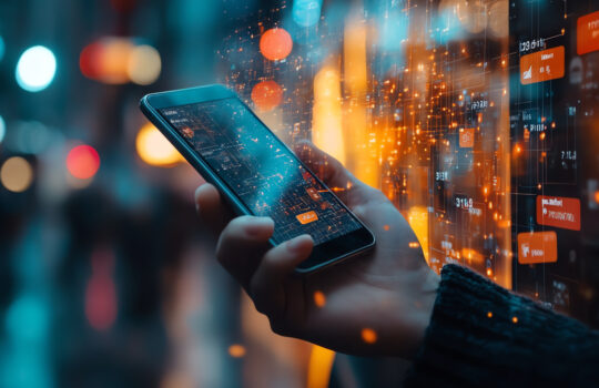 Digital wallet payment concept, online money transaction, transfer, credit card and financial Businessman using smartphone with Ewallet application on virtual screen