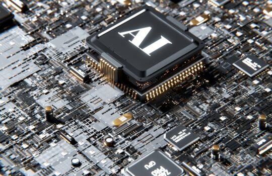a computer chip with the letter a on top of it