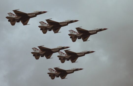 six fighter jets